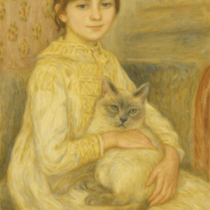 Julie Manet et son chat