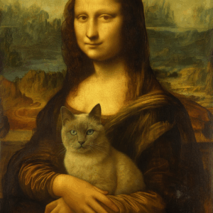La Joconde et son chat